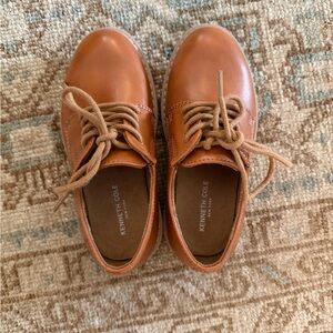 Brown leather dress shoes - kids size 10C